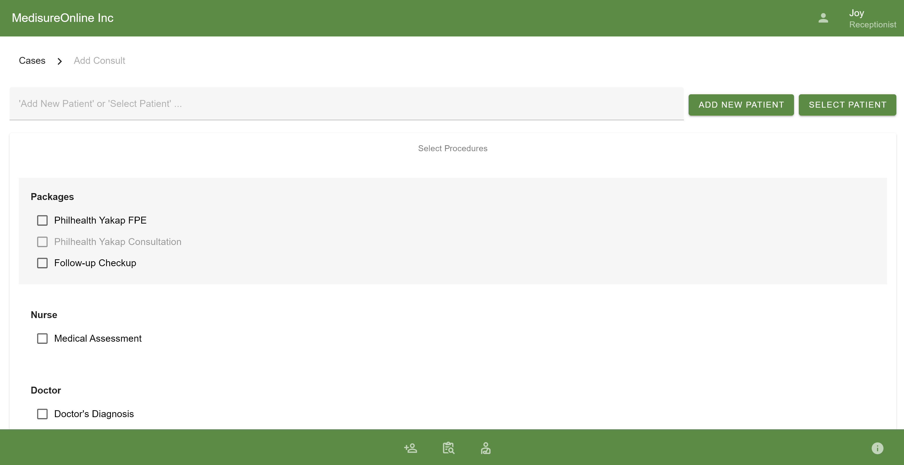 MSO Plus Konsulta EMR interface preview